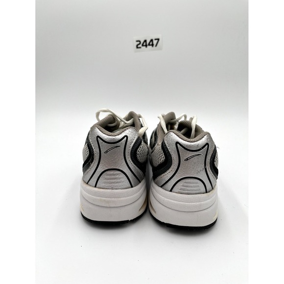 LA Gear LA1253EM Mario Mens 9 Running Shoes Gray Silver Lace Up Athletic Sneaker - Picture 3 of 9